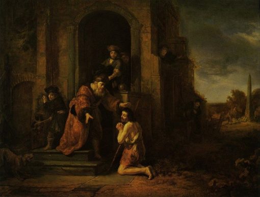 The Return of the Prodigal Son Govaert Flinck Oil Painting 510x386